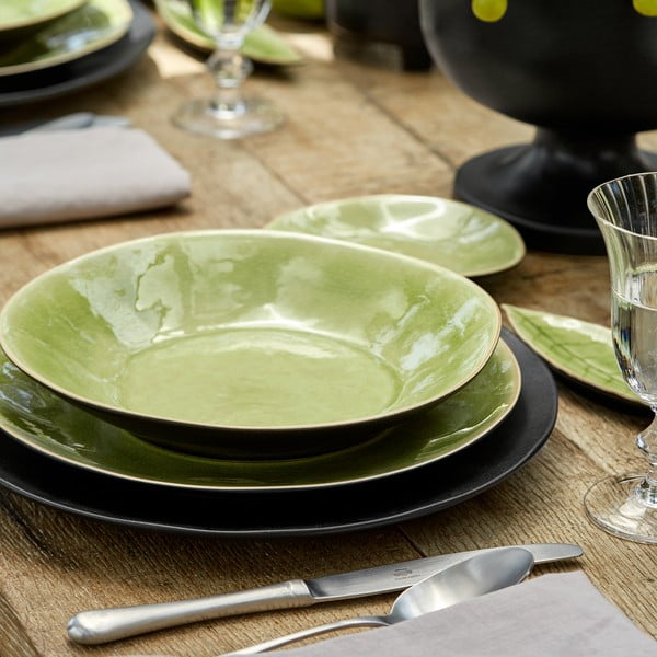 Světle zelený kameninový polévkový talíř Costa Nova Riviera, ⌀ 25 cm-image-2