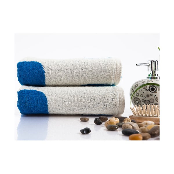 Sada 2 ručníků Alba Blue, 50x90 cm