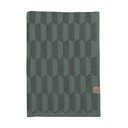 Tmavě zelený bavlněný ručník 50x95 cm Geo – Mette Ditmer Denmark