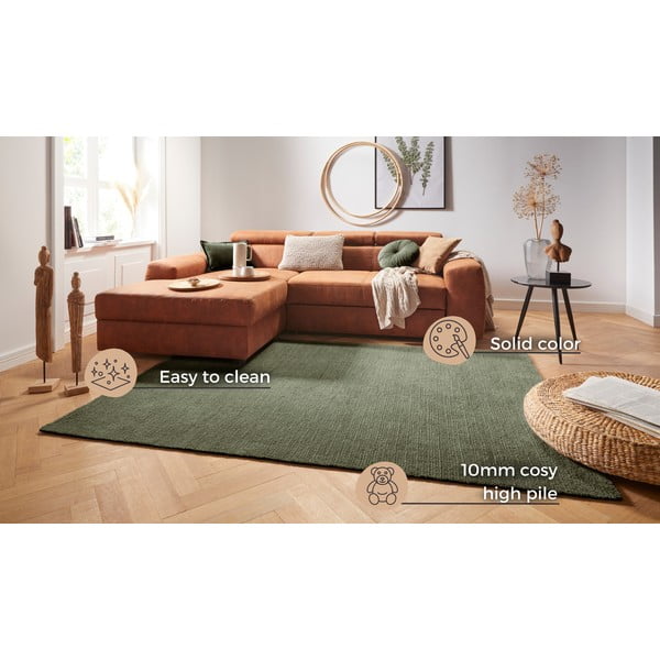 Tmavě zelený koberec Mint Rugs Supersoft, 160 x 230 cm-image-4