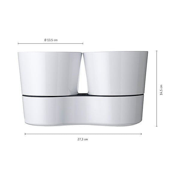 Samozavlažovací plastový květináč na bylinky ø 13,5 cm Hydro Herbs – Mepal-image-3