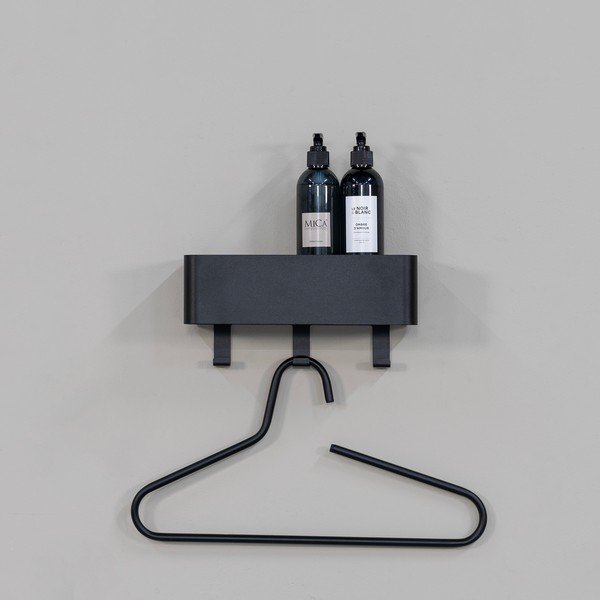 Černá nástěnná ocelová koupelnová polička Multi – Spinder Design-image-3