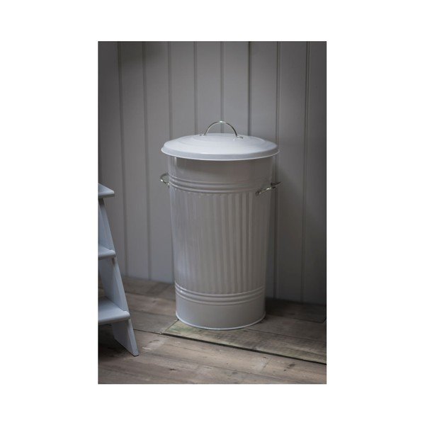 Bílý odpadkový koš Garden Trading Bin in Kitchen, 46 l-image-1