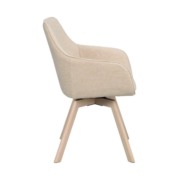 Béžová čalouněná jídelní křesla v sadě 2 ks Alison – Rowico-image-3
