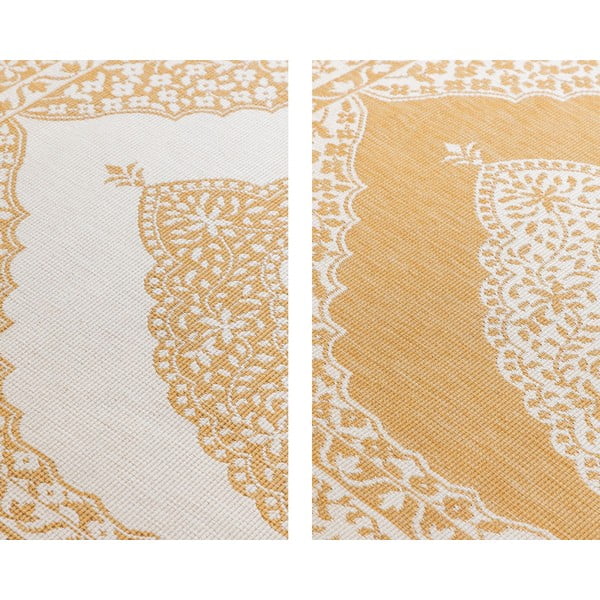 Okrově žluto-krémový venkovní koberec 80x150 cm Gemini – Elle Decoration-image-4