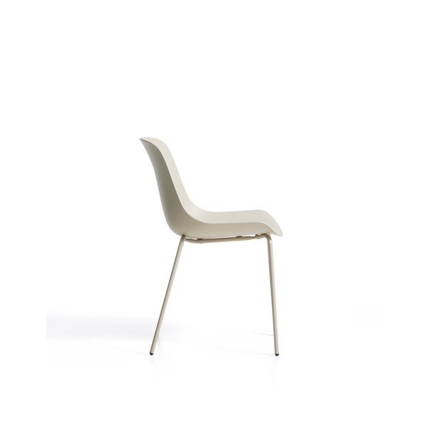 Béžová plastová zahradní židle Altea – Kave Home-image-3