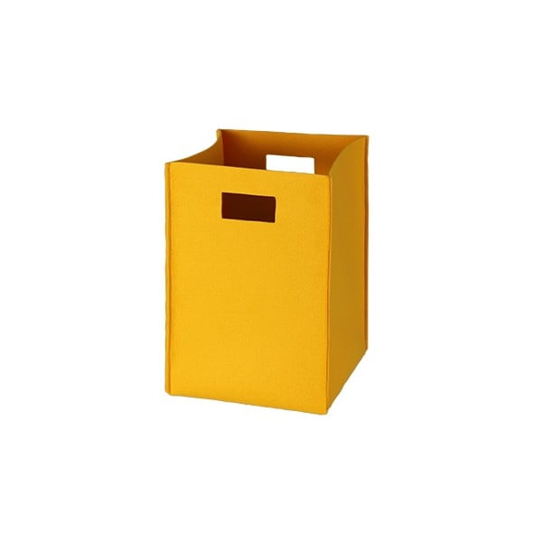 Plstěná krabice 36x25 cm, žlutá