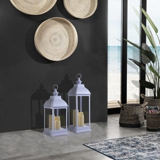 Bílá LED lucerna (výška 71 cm) – Tomasucci