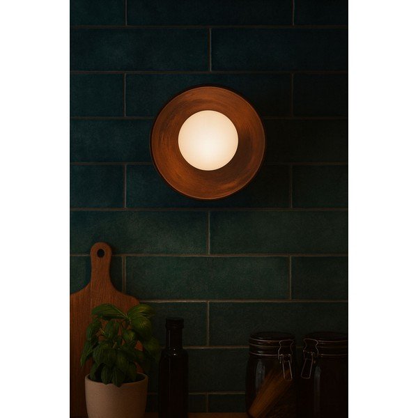 Hnědé nástěnné svítidlo ø 24 cm Elsa – Opviq lights-image-3