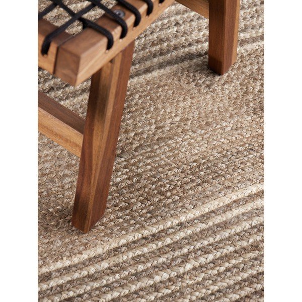 Oboustranný/ručně tkaný jutový běhoun ve světle přírodní barvě/v tmavě přírodní barvě 80x300 cm Juno – Hanse Home-image-3
