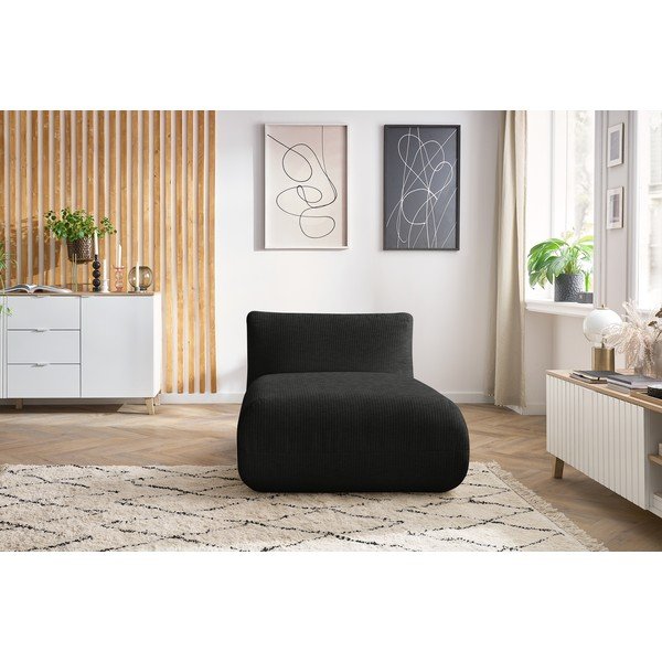 Tmavě šedý manšestrový modul pohovky Lecomte – Bobochic Paris-image-1