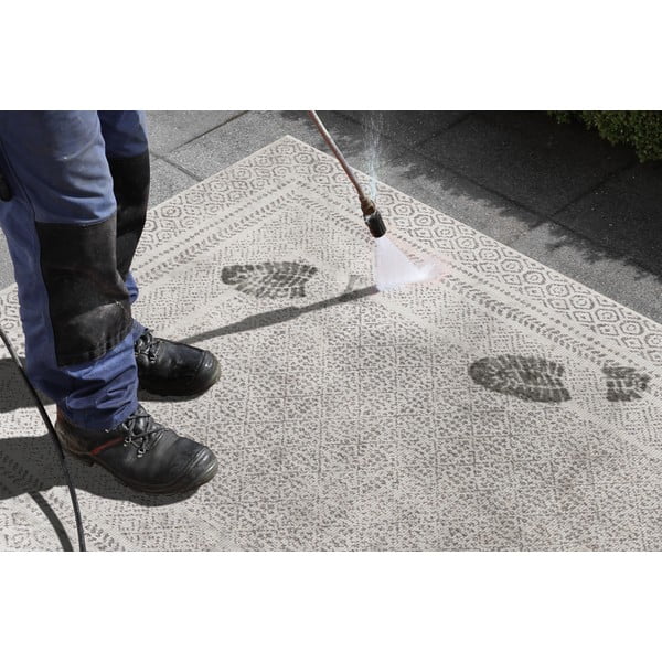 Šedo-bílý venkovní koberec Ragami Berlin, 120 x 170 cm-image-2