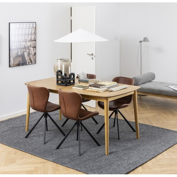 Rozkládací jídelní stůl s deskou v dubovém dekoru 180x90 cm Montreux - Actona-image-1