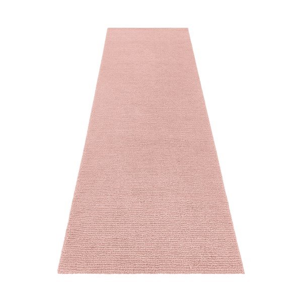 Růžový běhoun Mint Rugs Supersoft, 80 x 250 cm-image-2