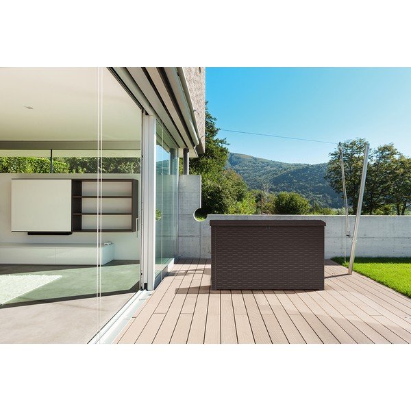 Tmavě hnědý zahradní úložný box Java – Keter-image-1