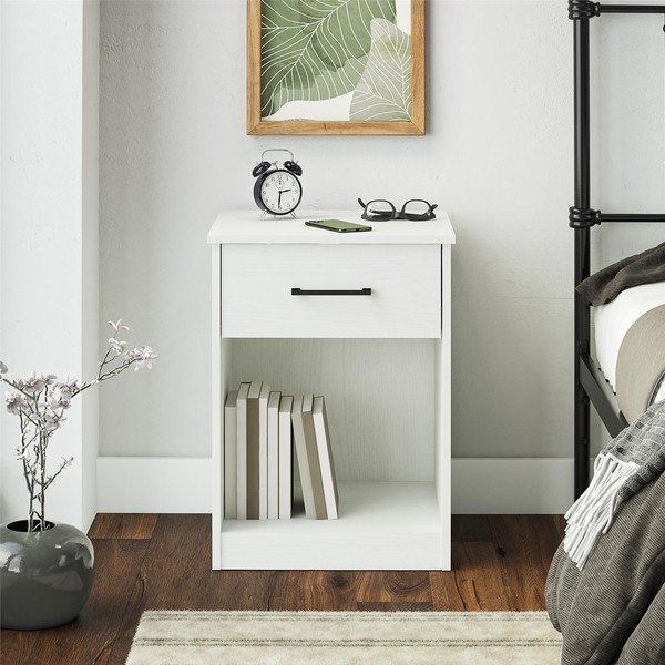 Bílý noční stolek BrEZ – Støraa-image-1