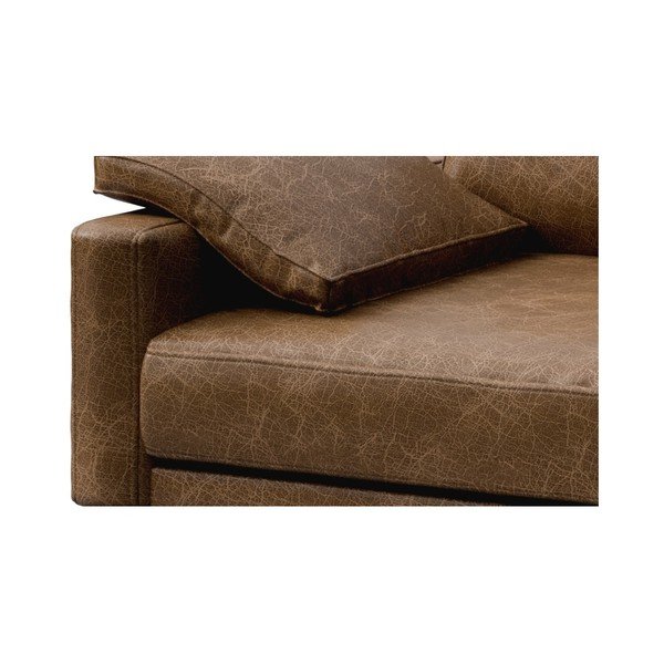 Koňakově hnědá kožená pohovka MESONICA Musso, 211 cm-image-4