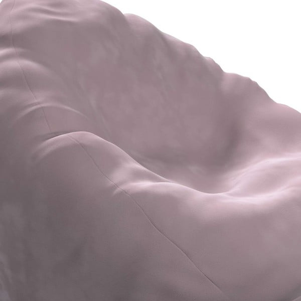 Růžový sedací vak Posh Velvet - Yellow Tipi-image-1