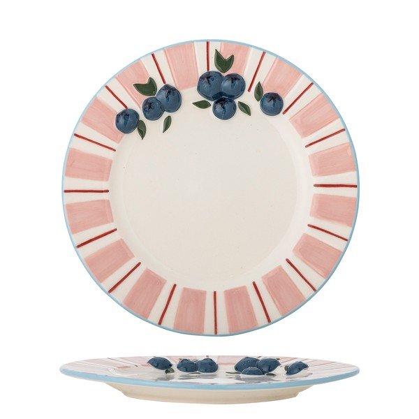 Růžové/krémové dezertní  talíře v sadě 4 ks z kameniny ø 20,5 cm Carry – Bloomingville-image-3