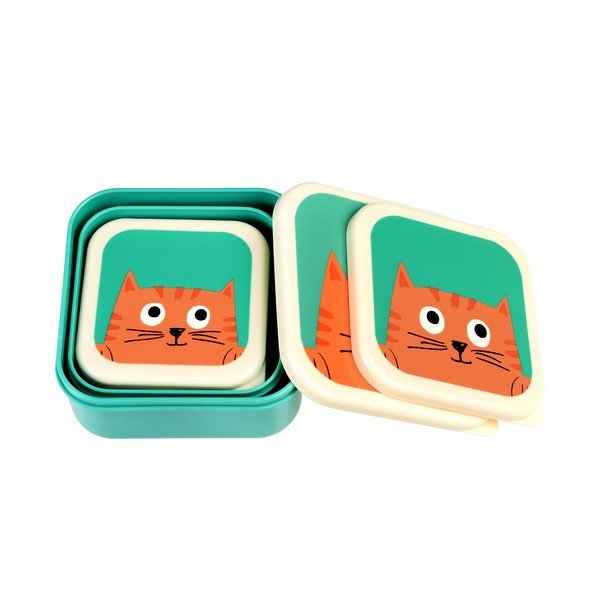Sada 3 svačinových boxů Rex London Chester Cat-image-2