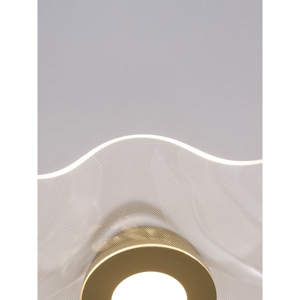 Hliníkové LED stropní svítidlo ve zlaté barvě se stínidlem z akrylového skla 50x50 cm Siderno – Nova Luce-image-2