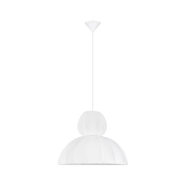 Matně bílé látkové závěsné svítidlo ø 50 cm Delina – Nova Luce