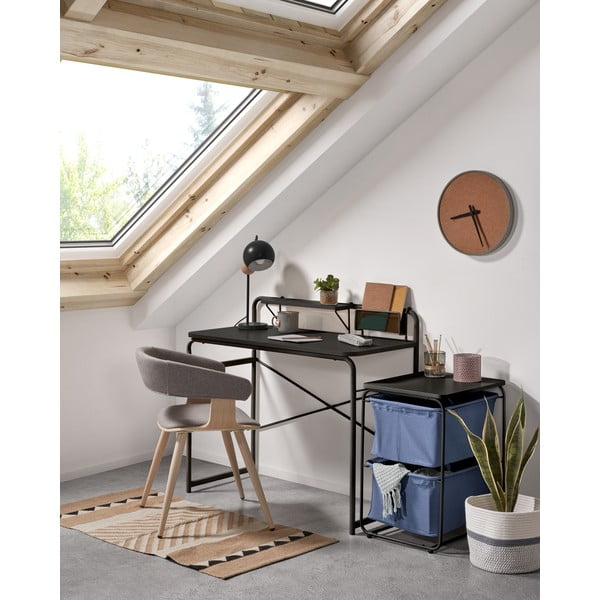 Černý psací stůl Kave Home Foreman-image-2