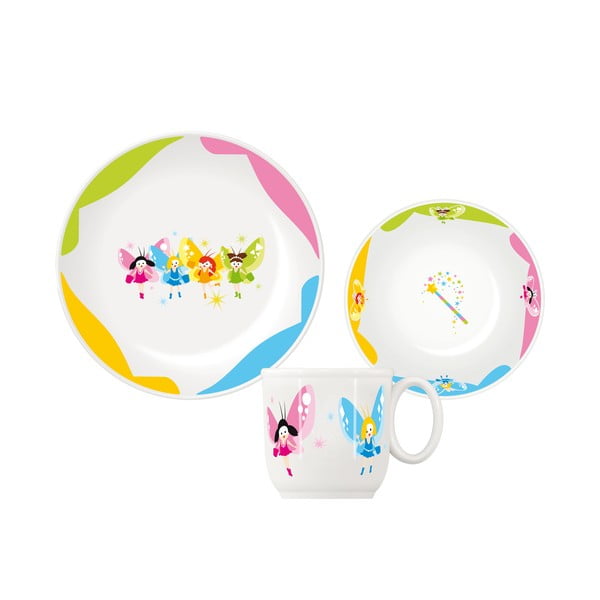 Porcelánová dětská jídelní sada 3 ks Bambini – Tescoma-image-1