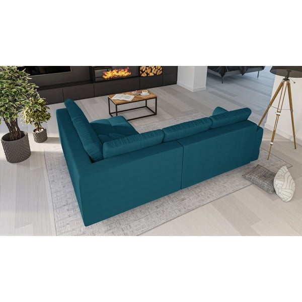 Tyrkysová rohová pohovka (pravý roh) Ariella – Ropez-image-3