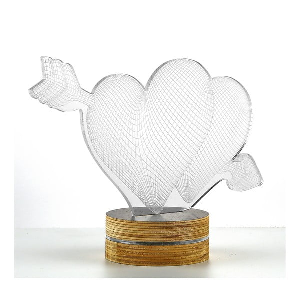 3D stolní lampa Two Hearts-image-1