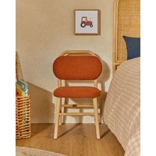 Dětská židle v terakotové barvě Helda – Kave Home