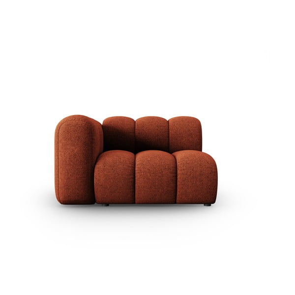 Modul pohovky v cihlové barvě (levý roh) Lupine – Micadoni Home