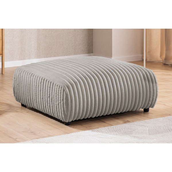 Světle šedá manšestrová podnožka Justin – Ropez-image-4