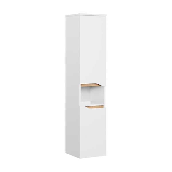 Bílá vysoká závěsná koupelnová skříňka 30x141 cm Set 857 – Pelipal