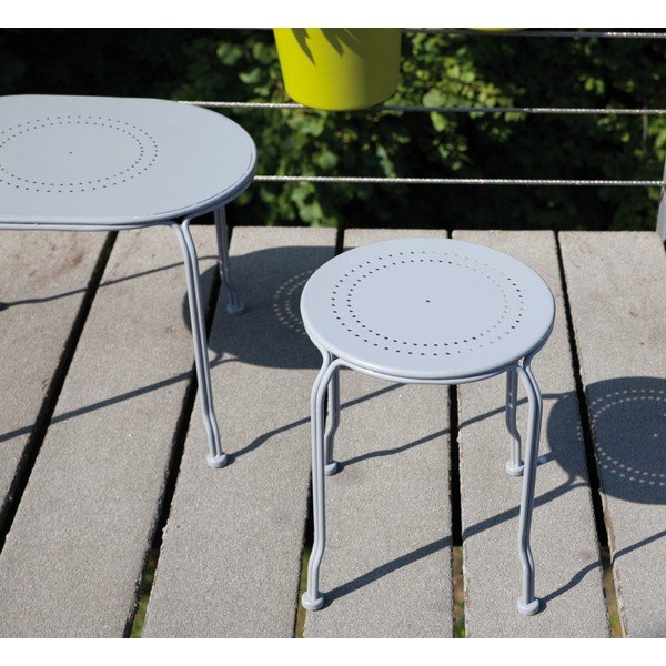 Šedý stolek na balkón Esschert Design Nature-image-1