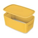Žlutý úložný box s víkem Leitz Cosy, objem 5 l