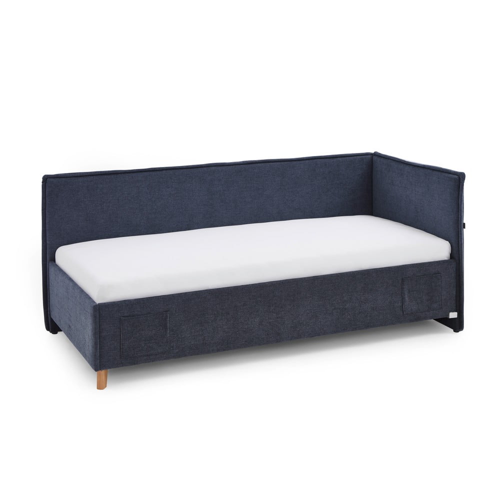 Tmavě modrá dětská postel s úložným prostorem 90x200 cm Fun – Meise Möbel