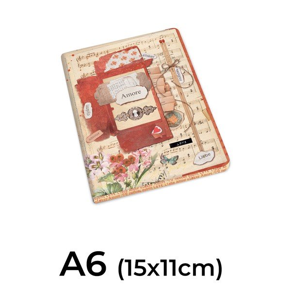 Sešity v sadě 2 ks 192 stránek formát A6 Love – Kartos-image-2