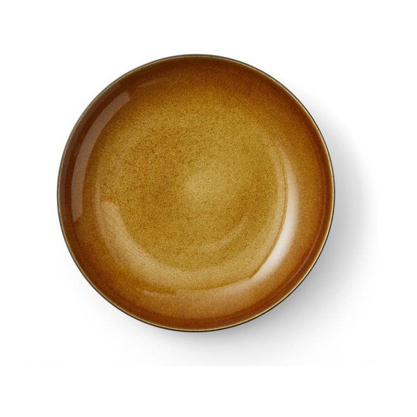 Černá/jantarová mísa z kameniny ø 40 cm Gastro Black/Amber – Bitz-image-3