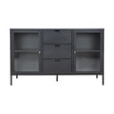 Černá kovová komoda 140x85 cm Dalby – House Nordic