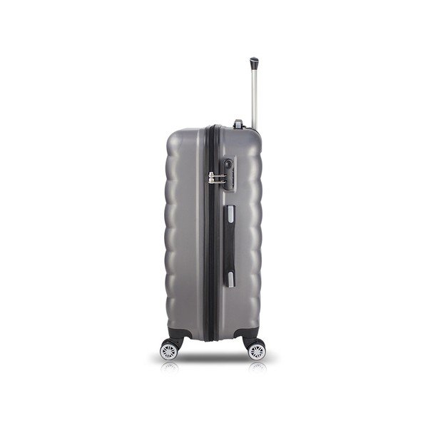 Sada 3 šedých cestovních kufrů na kolečkách s USB porty My Valice RESSO Travel Set-image-4