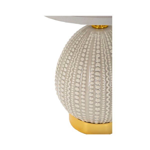Světle šedá keramická stolní lampa s textilním stínidlem (výška 30,5 cm) Flavi – Mauro Ferretti-image-3