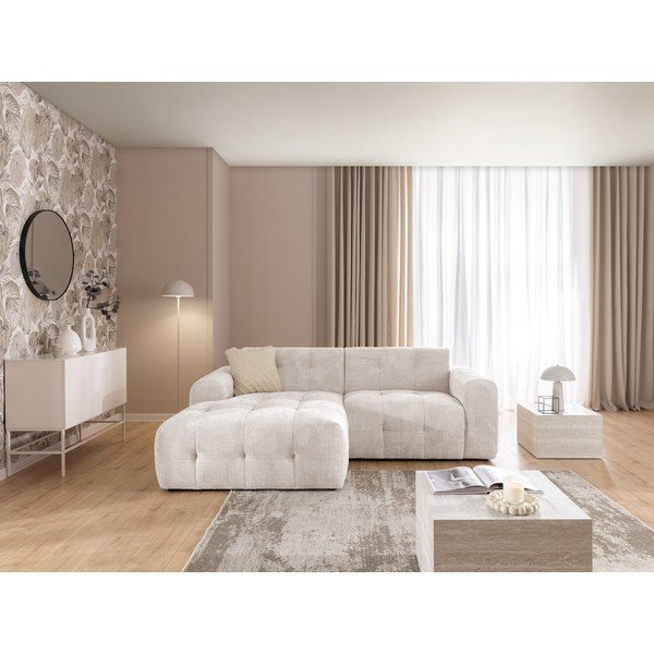 Krémová rohová pohovka (levý roh/s lenoškou) Melva – Ropez-image-3