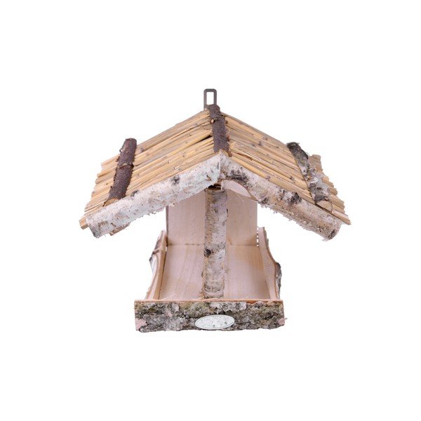 Dřevěné nástěnné krmítko pro ptáky Esschert Design, výška 24,5 cm-image-1