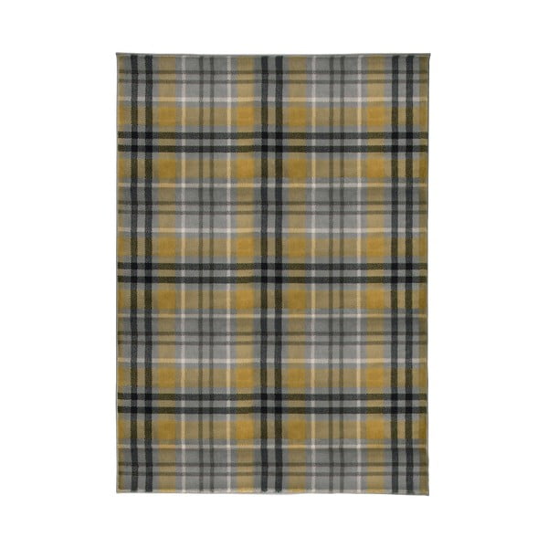 Žluto-šedý koberec Flair Rugs Highland, 160 x 230 cm