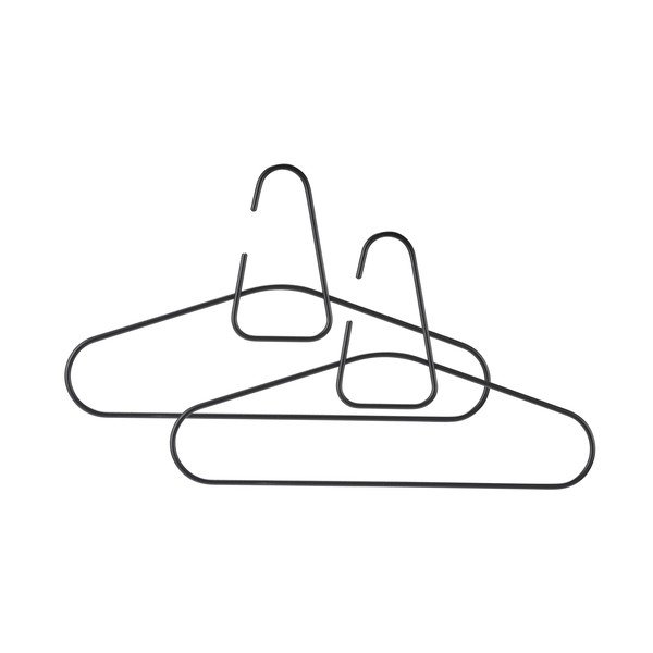 Sada 2 černých kovových ramínek Zone A-hanger-image-1