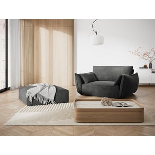 Šedá podnožka Vanda – Mazzini Sofas