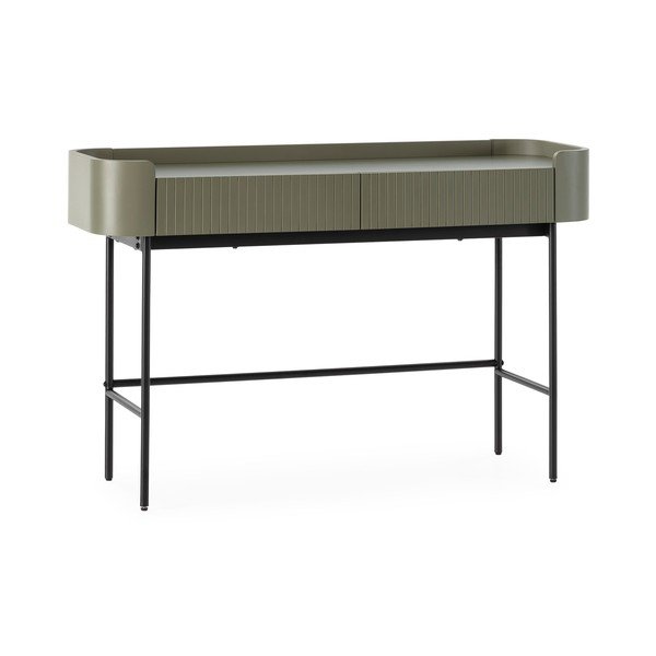 Khaki konzolový stolek 40x120 cm Willa – MOME-image-3