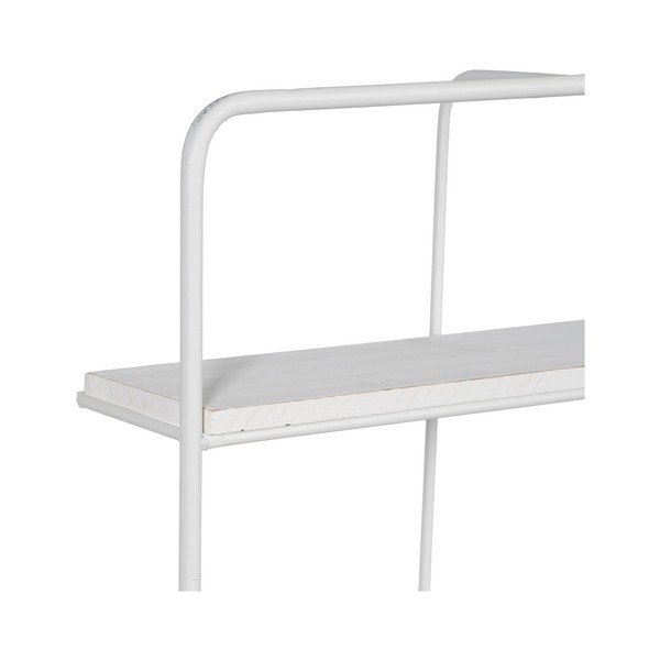 Bílá patrová kovová police 51 cm – Ixia-image-2