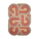 Růžový ručně tkaný vlněný koberec 140x200 cm Spiral Shaped  – Flair Rugs